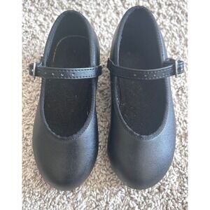 Revolution Dancewear Tap Shoes Musical Theater Black Mary Jane SZ 10